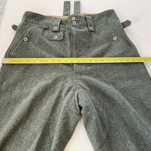 WWII German M43 Field Wool Trousers Pants Men’s 34” Waist WW2 - Picture 12 of 13